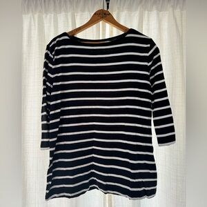 Simply Styled Black and White Striped Tee